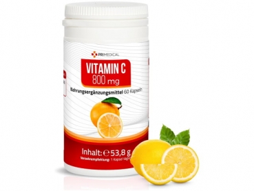 Primedical Nahrungsergänzung Vitamin C 800mg 60 Kapseln